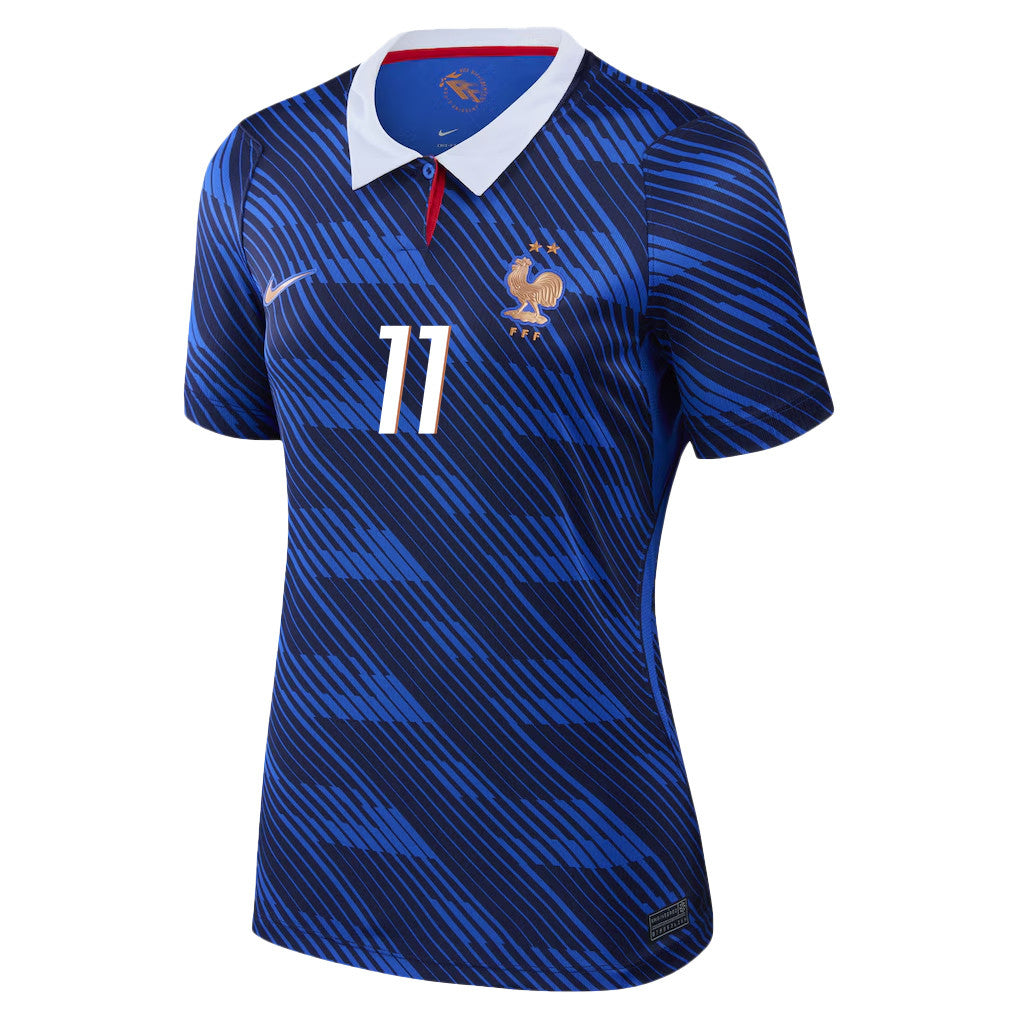 Ousmane Dembélé 11 Women's France National Team 2026 Home Jersey - Blue