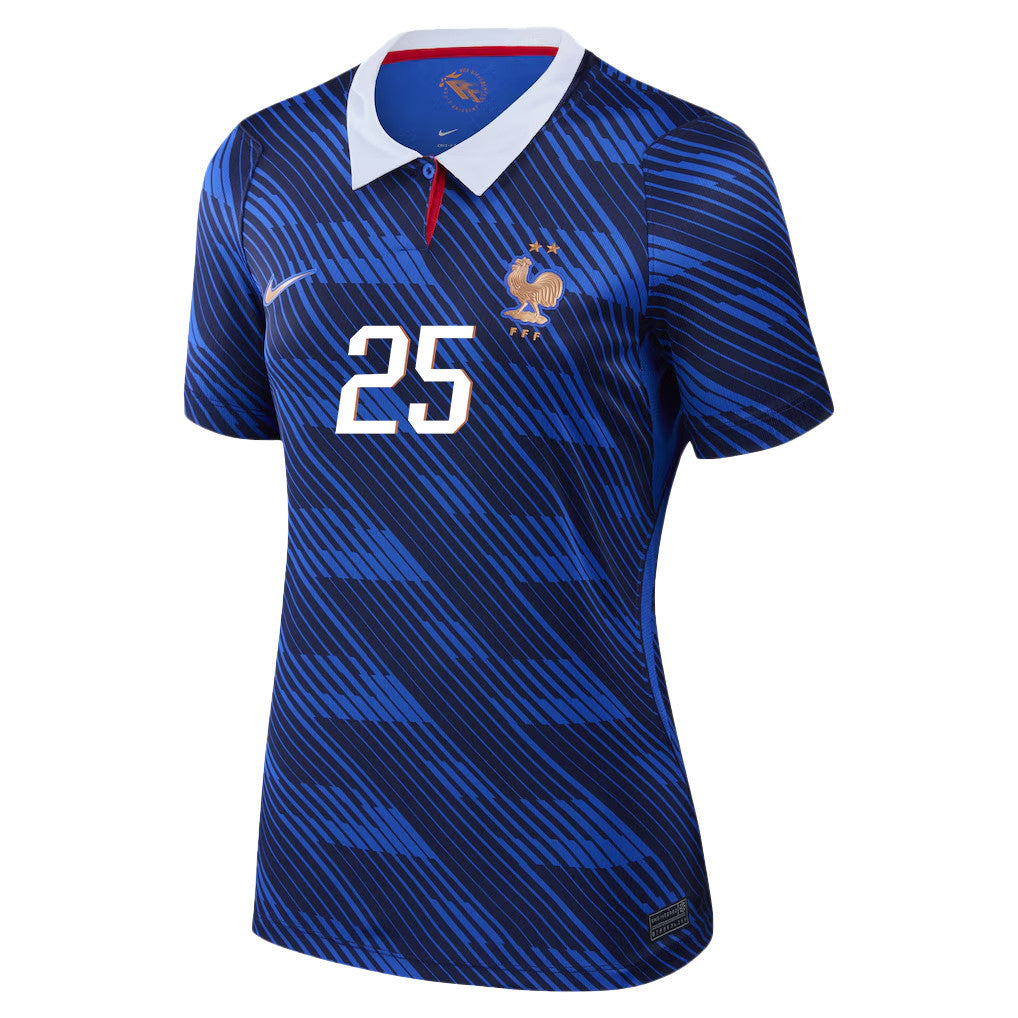 Rayan Cherki 25 Women's France National Team 2026 Home Jersey - Blue