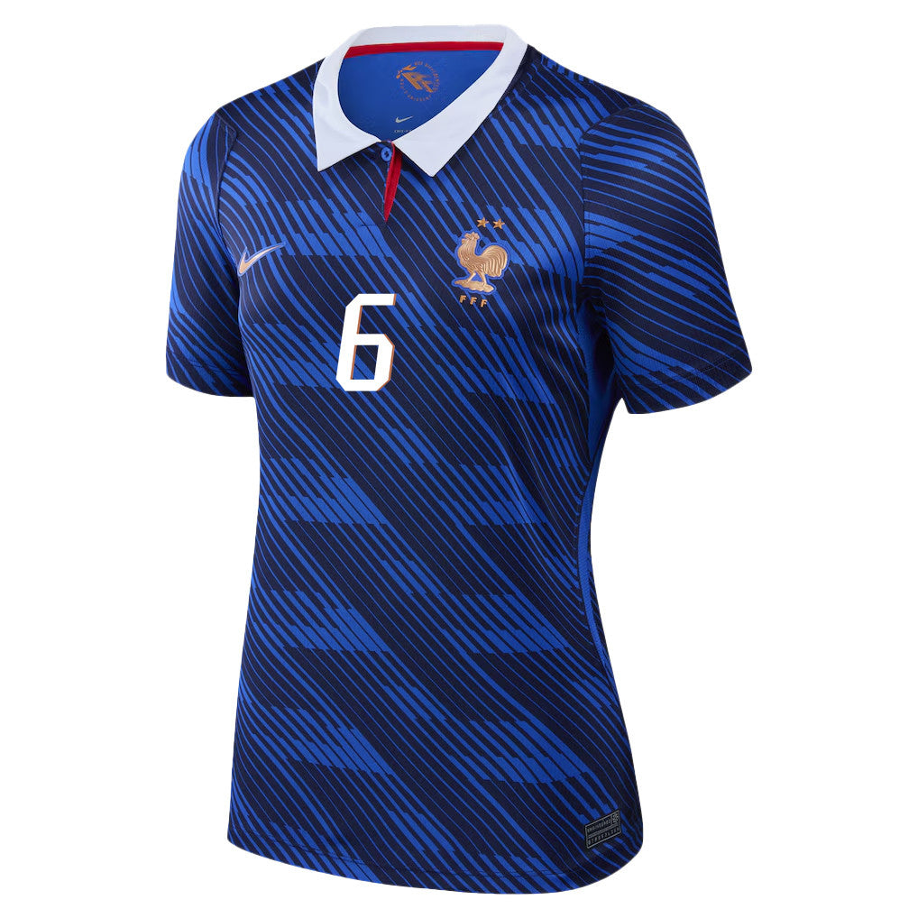 Khéphren Thuram 6 Women's France National Team 2026 Home Jersey - Blue