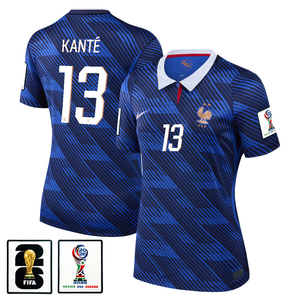 N'Golo Kanté 13 Women's France National Team 2026 Home Jersey - Blue