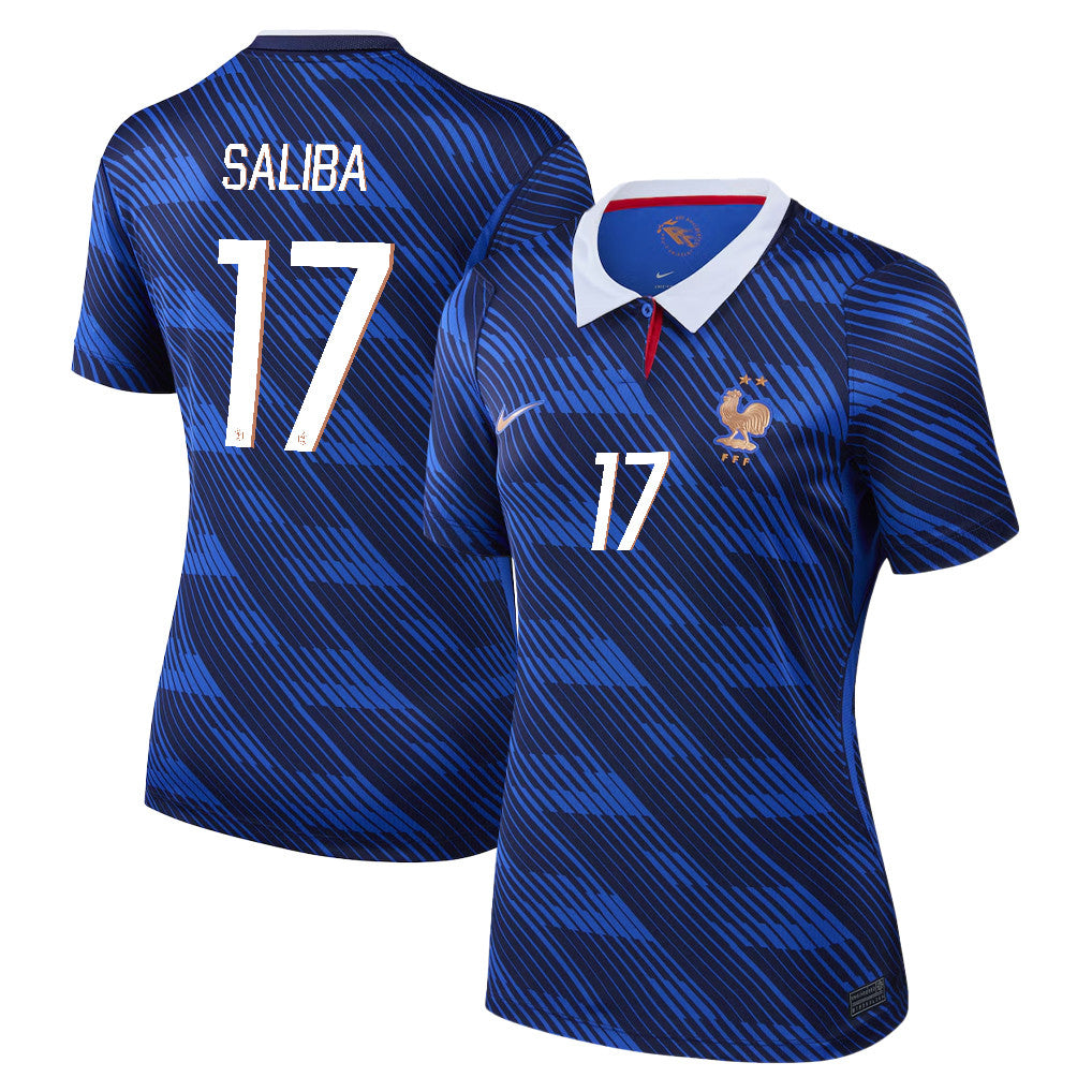 William Saliba 17 Women's France National Team 2026 Home Jersey - Blue