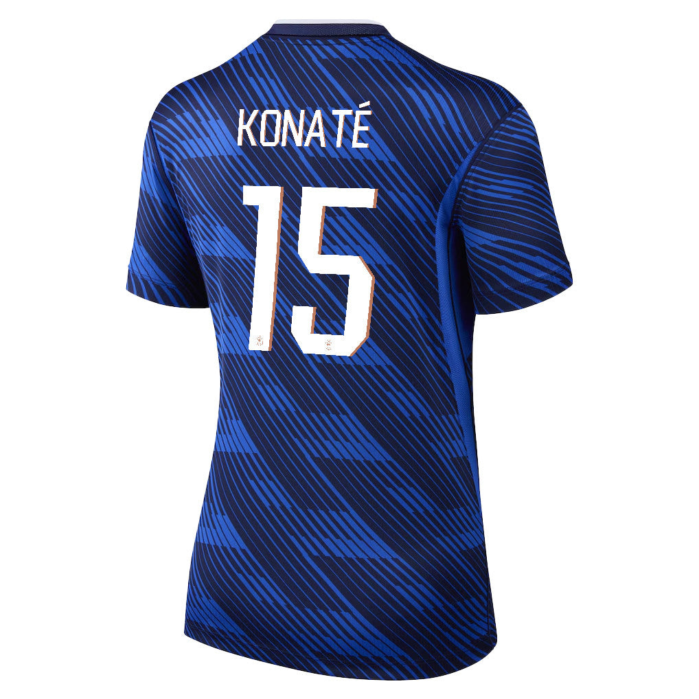 Ibrahima Konaté 15 Women's France National Team 2026 Home Jersey - Blue