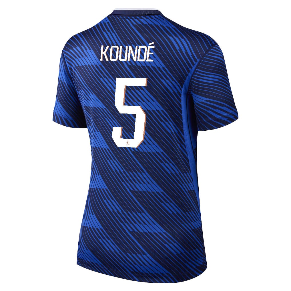 Jules Koundé 5 Women's France National Team 2026 Home Jersey - Blue
