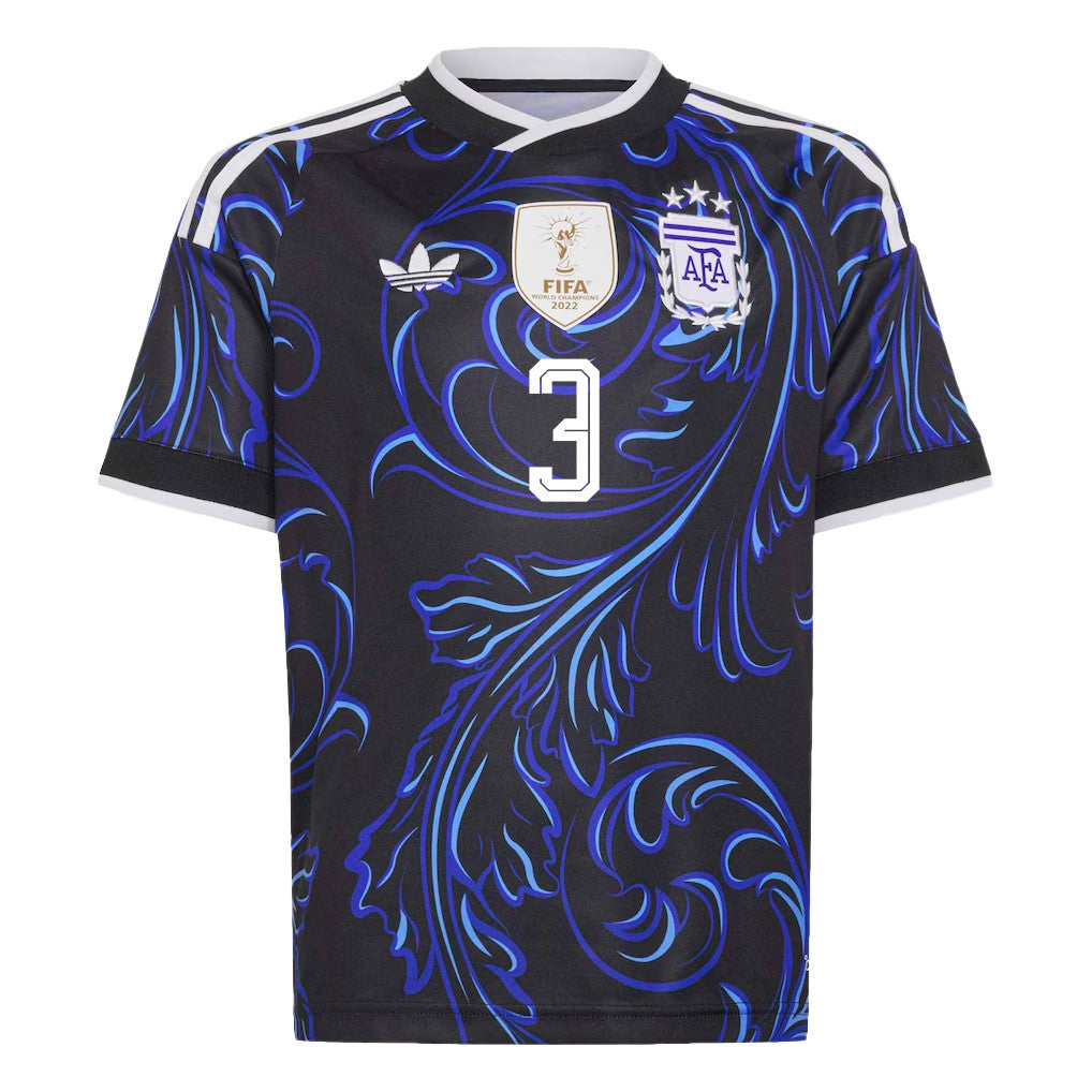 Nicolás Tagliafico 3 Youth Argentina National Team 2026 Away Jersey - Black
