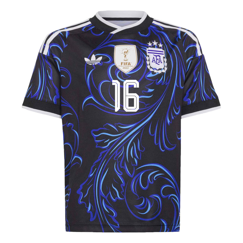 Thiago Almada 16 Youth Argentina National Team 2026 Away Jersey - Black