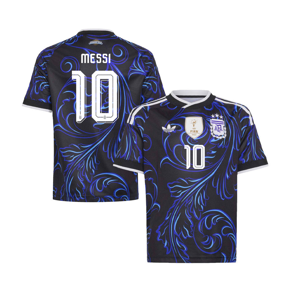 Lionel Messi 10 Youth Argentina National Team 2026 Away Jersey - Black
