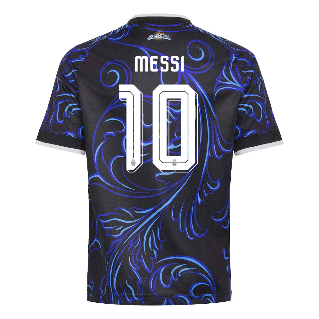 Lionel Messi 10 Youth Argentina National Team 2026 Away Jersey - Black