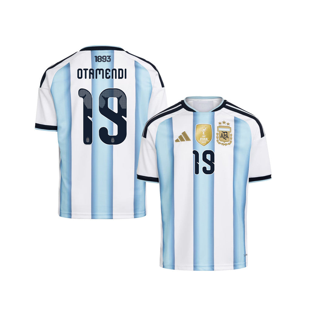 Nicolás Otamendi 19 Youth Argentina National Team 2026 Home Jersey - White