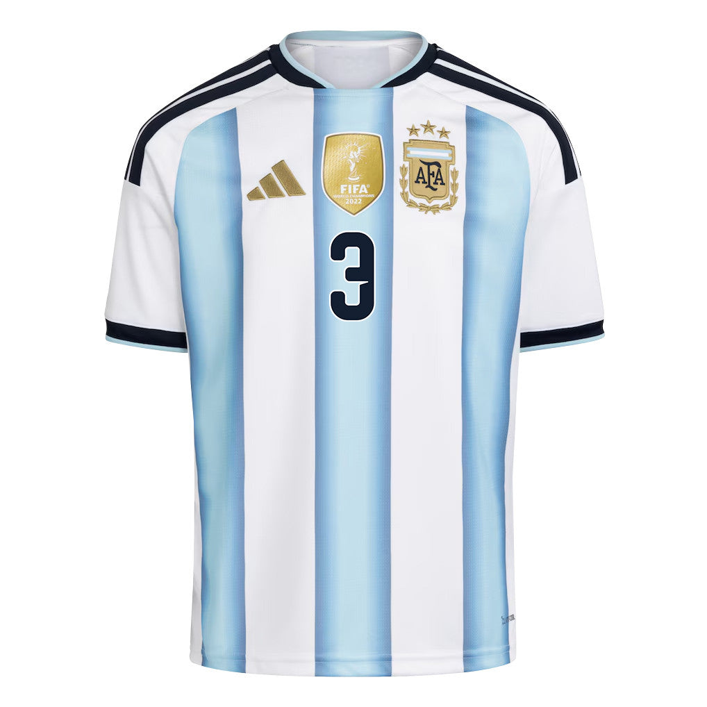 Nicolás Tagliafico 3 Youth Argentina National Team 2026 Home Jersey - White