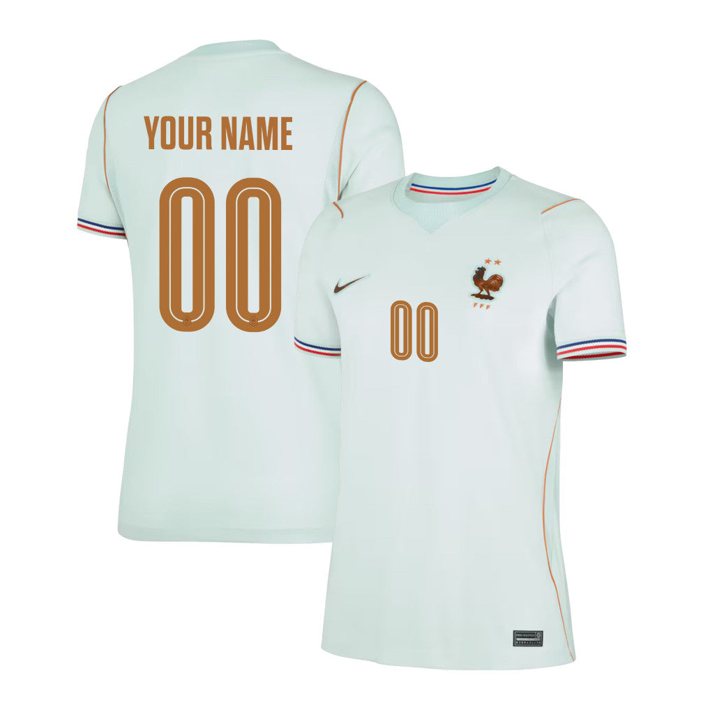 France National Team 2026 Women's Away Jersey - Personalized - Green