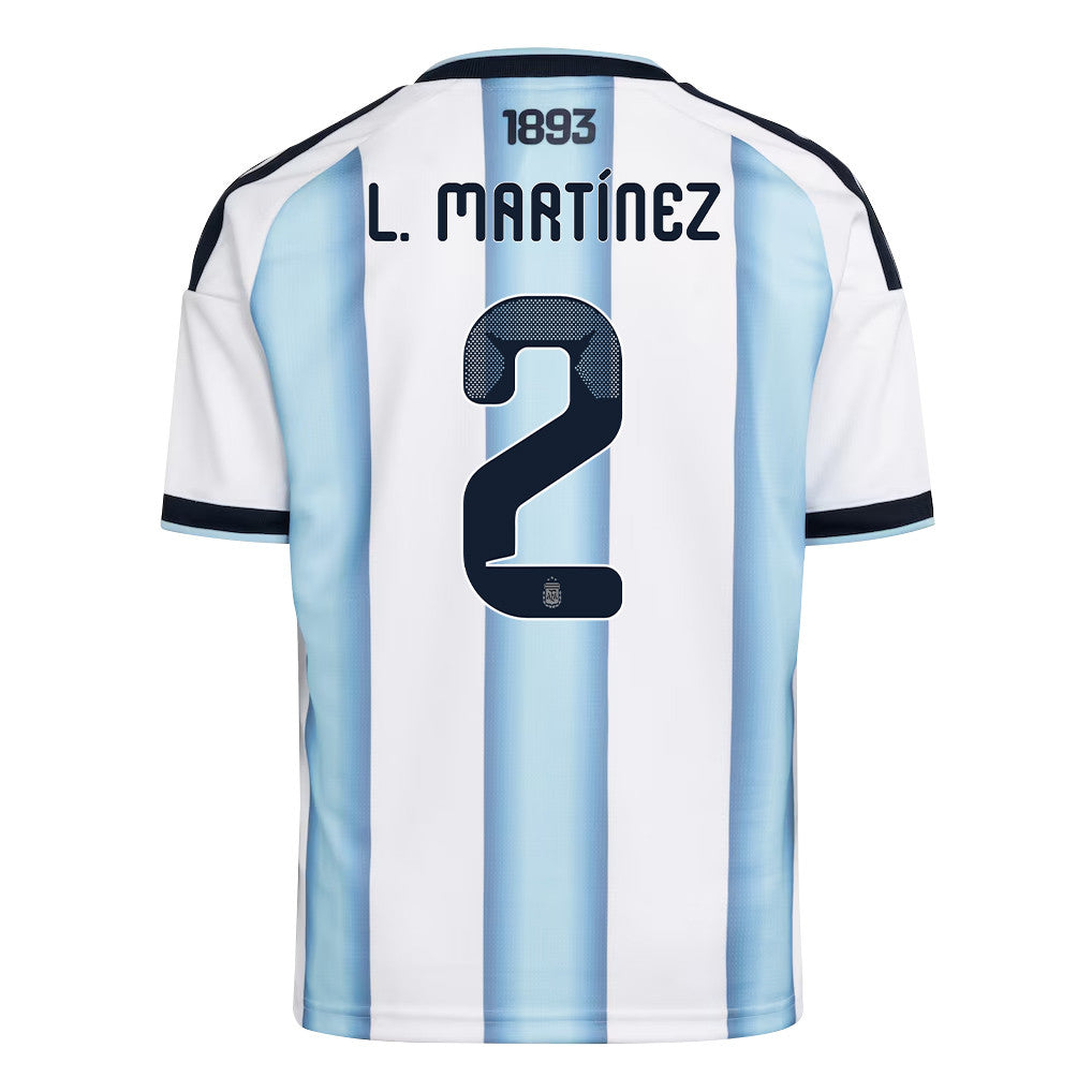 Lucas Martínez Quarta 2 Youth Argentina National Team 2026 Home Jersey - White