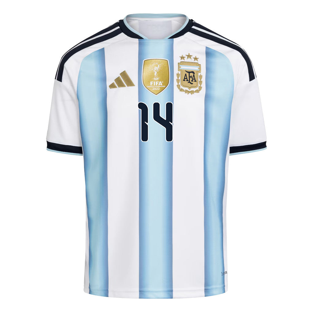 Exequiel Palacios 14 Youth Argentina National Team 2026 Home Jersey - White