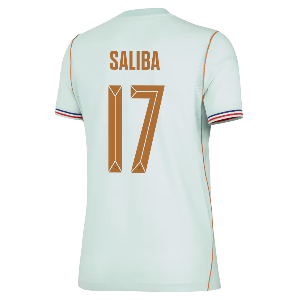 William Saliba 17 France National Team 2026 Women's Away Jersey - Green
