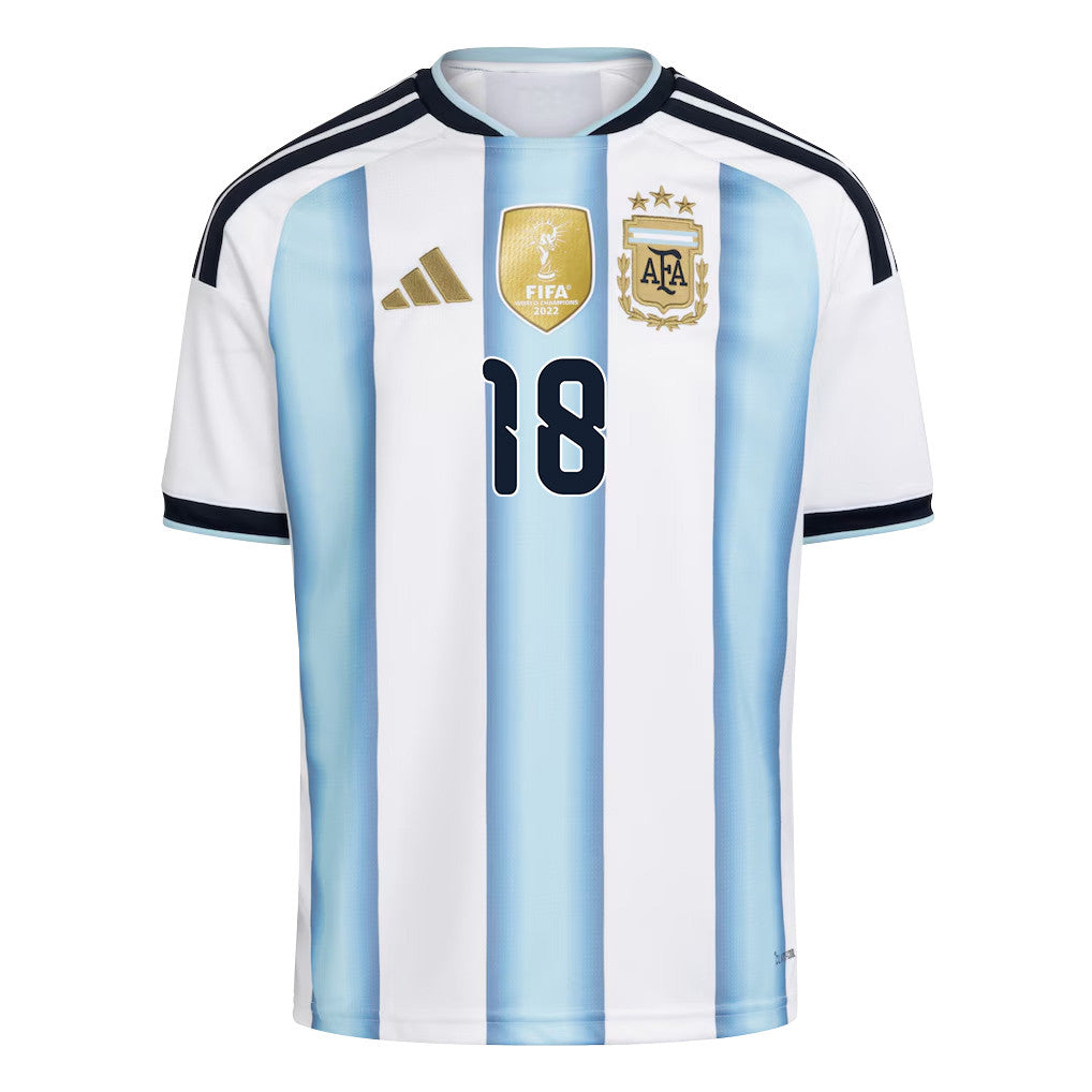 Nico Paz 18 Youth Argentina National Team 2026 Home Jersey - White