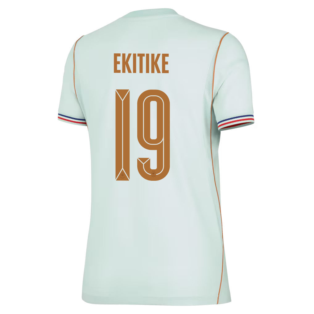 Hugo Ekitike 19 France National Team 2026 Women's Away Jersey - Green