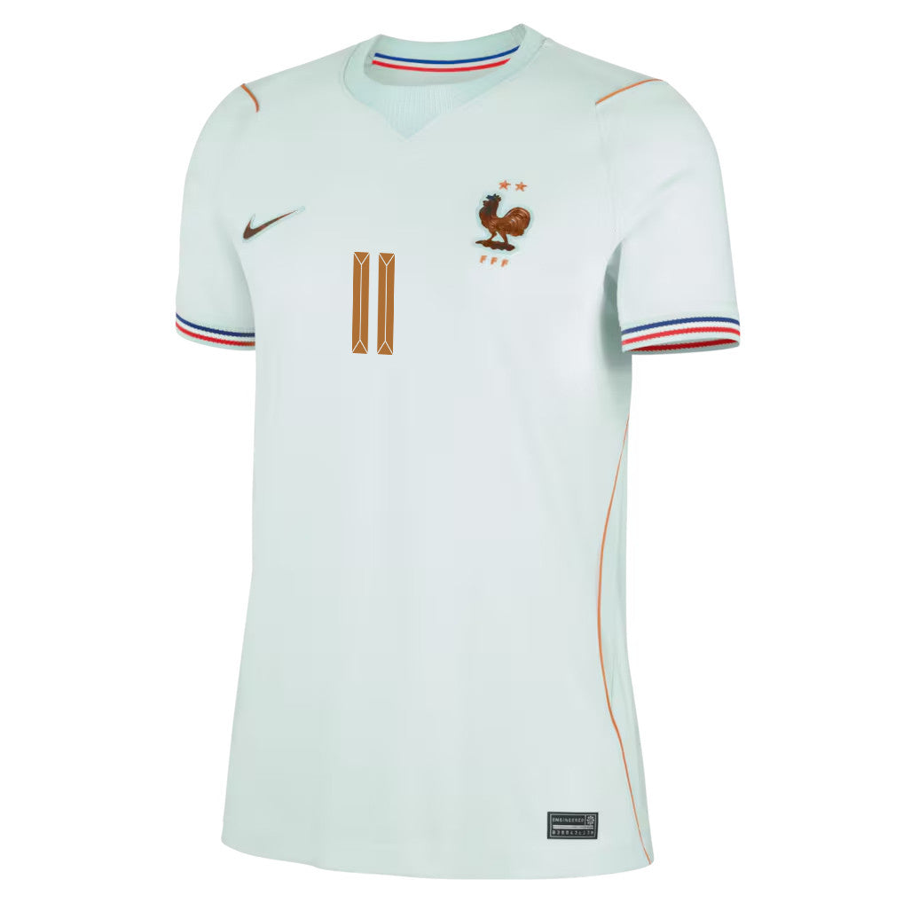 Ousmane Dembélé 11 France National Team 2026 Women's Away Jersey - Green