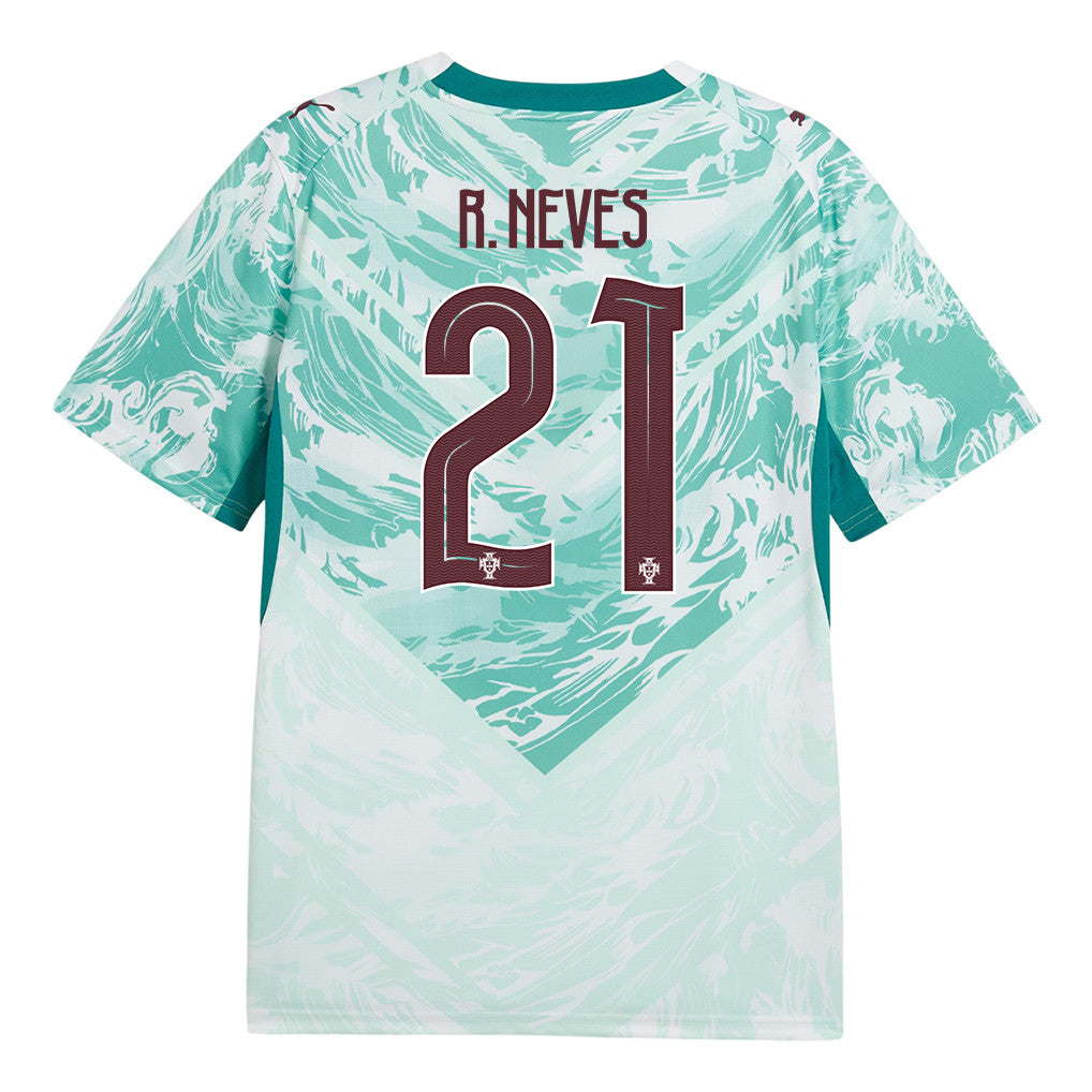 Rúben Neves 21 Portugal National Team 2026 Away Jersey - White, Men