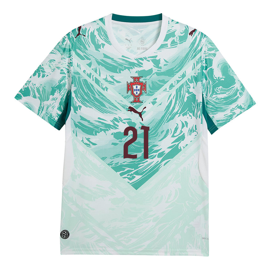 Rúben Neves 21 Portugal National Team 2026 Away Jersey - White, Men