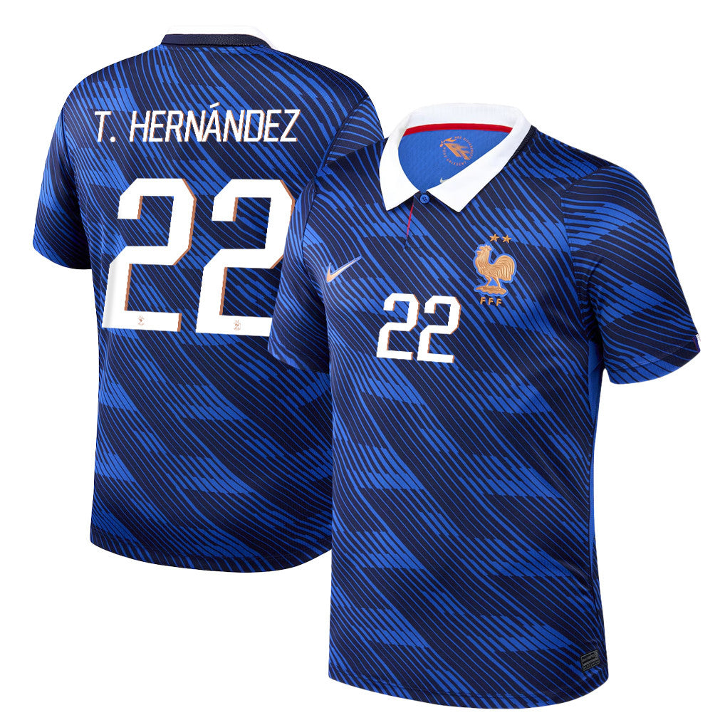 Theo Hernández 22 France National Team 2026 Home Jersey - Blue, Men