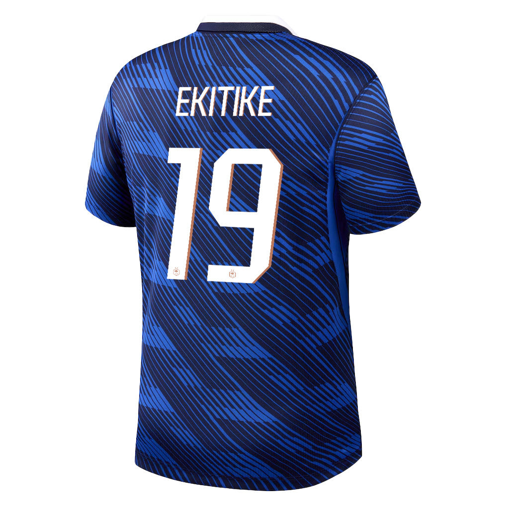 Hugo Ekitike 19 France National Team 2026 Home Jersey - Blue, Men
