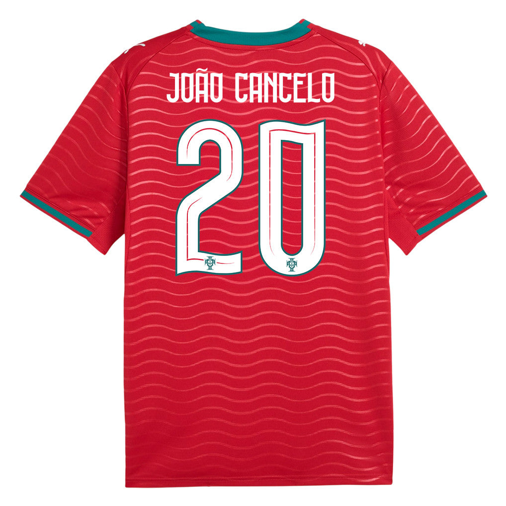 João Cancelo 20 Portugal National Team 2026 x World Cup Patch Home Jersey - Red, Men