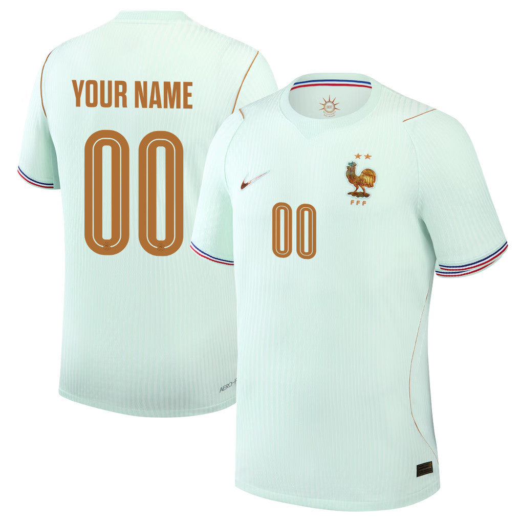 France National Team 2026 Away Jersey - Personalized - Green, Men