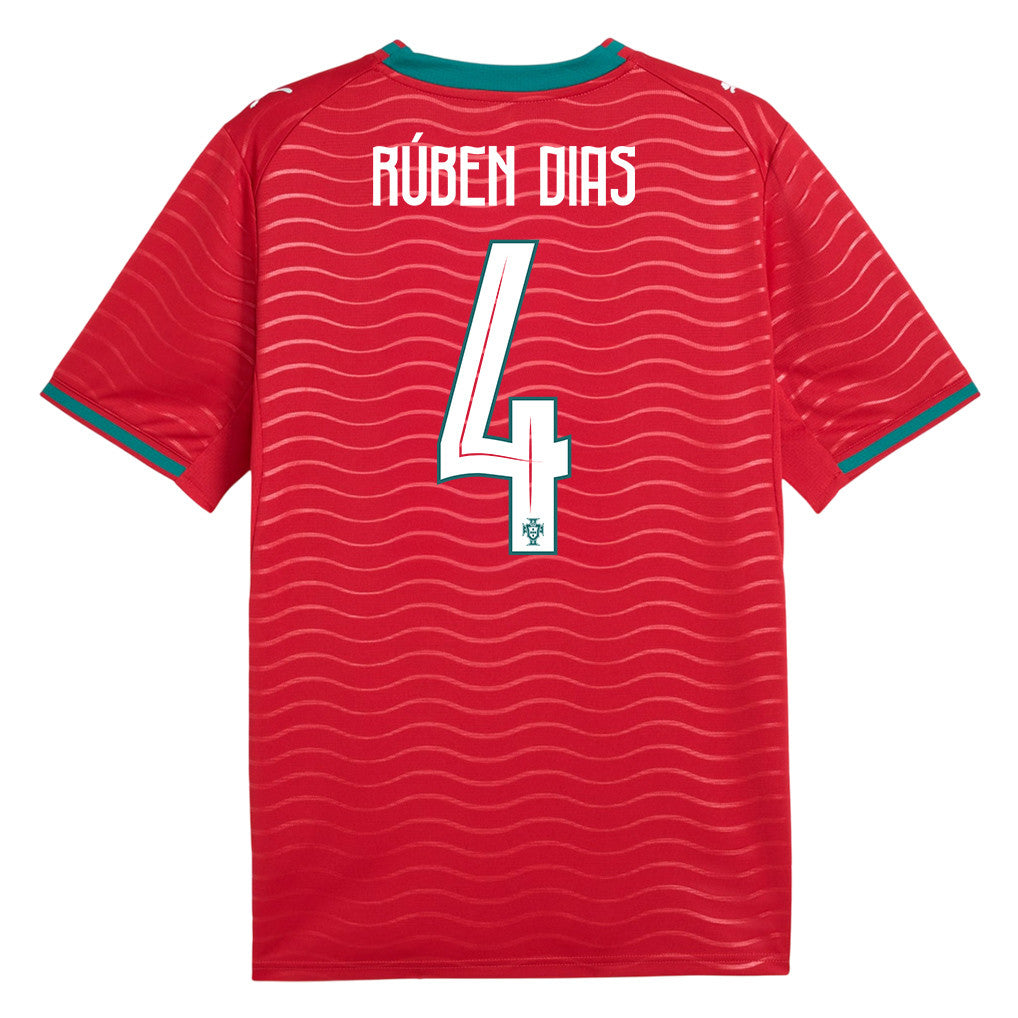 Rúben Dias 4 Portugal National Team 2026 Home Jersey - Red, Men
