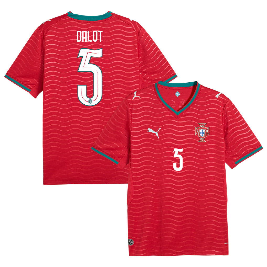 Diogo Dalot 5 Portugal National Team 2026 Home Jersey - Red, Men