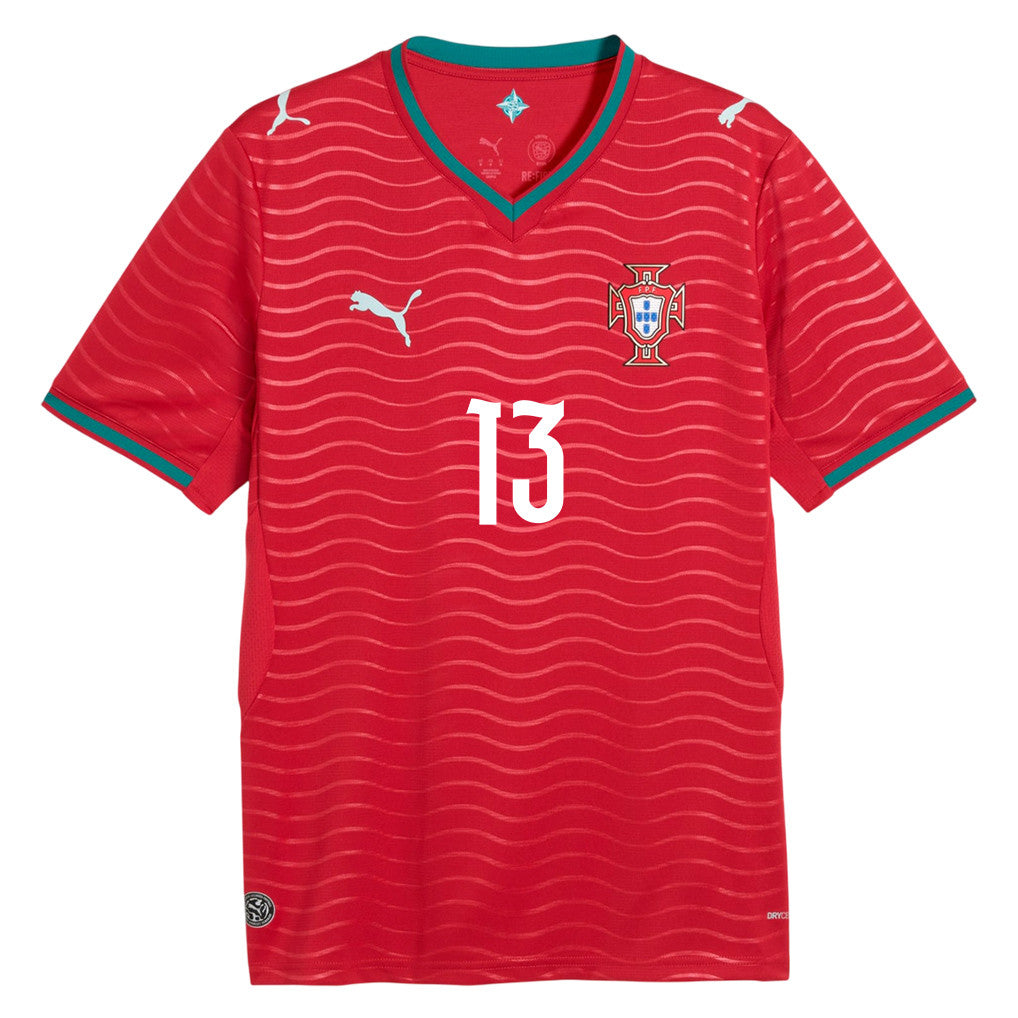 Renato Veiga 13 Portugal National Team 2026 Home Jersey - Red, Men