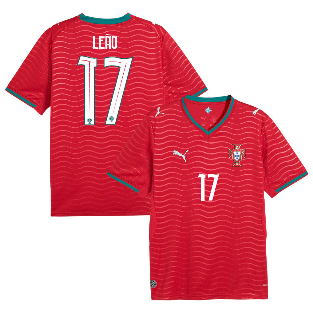 Rafael Leão 17 Portugal National Team 2026 Home Jersey - Red, Men