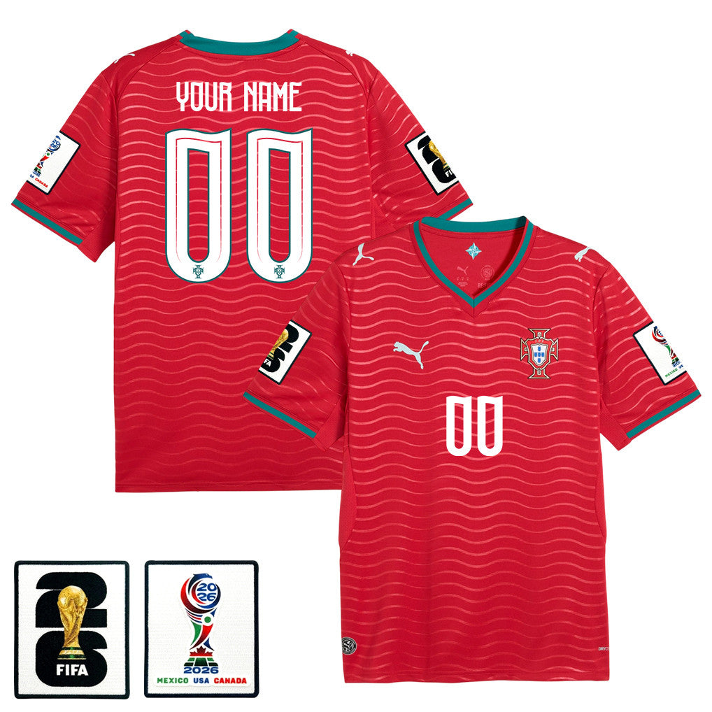 Portugal National Team 2026 x World Cup Patch Home Jerse - Personalized - Red, Men