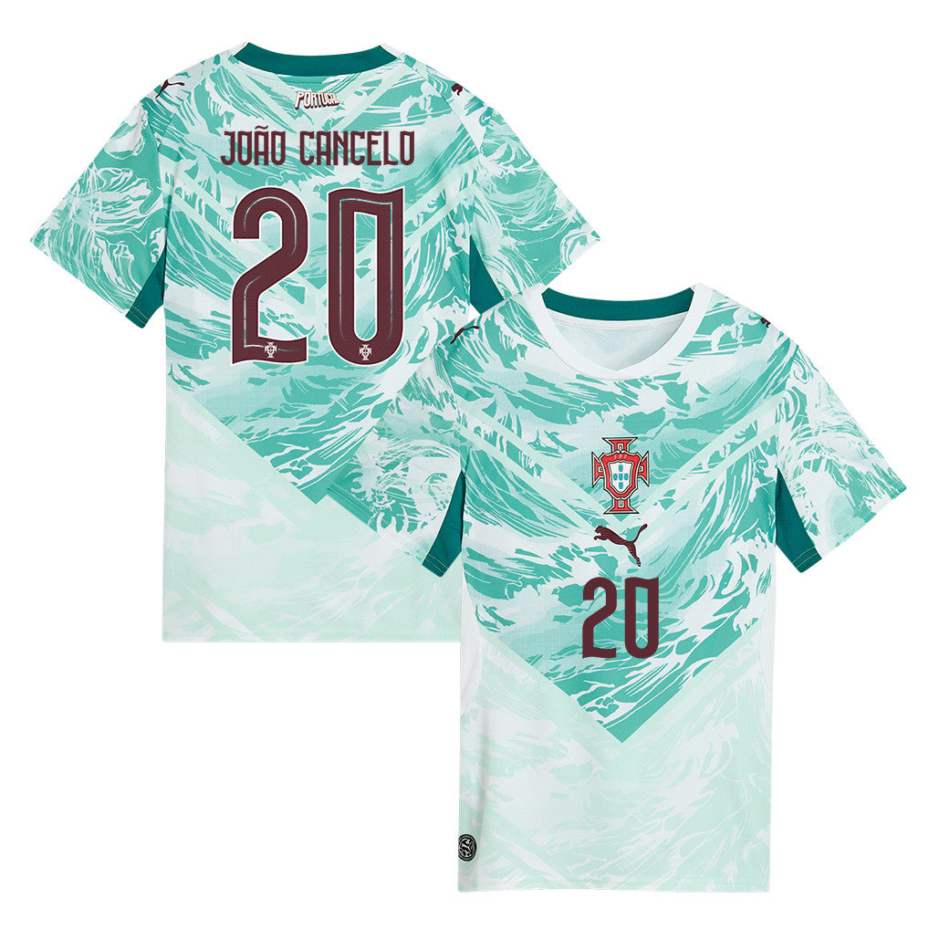 João Cancelo 20 Portugal National Team 2026 Women's Away Jersey - White
