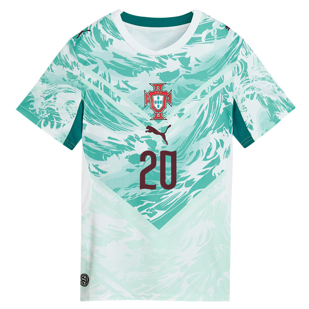 João Cancelo 20 Portugal National Team 2026 Women's Away Jersey - White