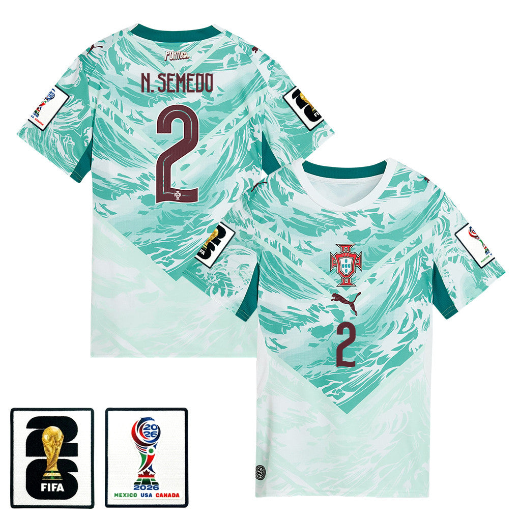 Nélson Semedo 2 Portugal National Team 2026 Women's Away Jersey - White