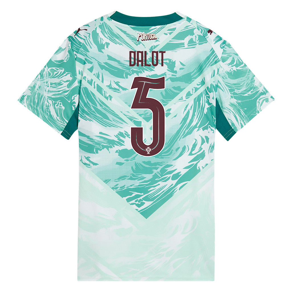 Diogo Dalot 5 Portugal National Team 2026 Women's Away Jersey - White