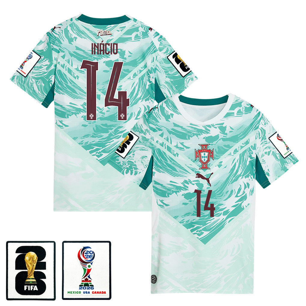 Gonçalo Inácio 14 Portugal National Team 2026 Women's Away Jersey - White