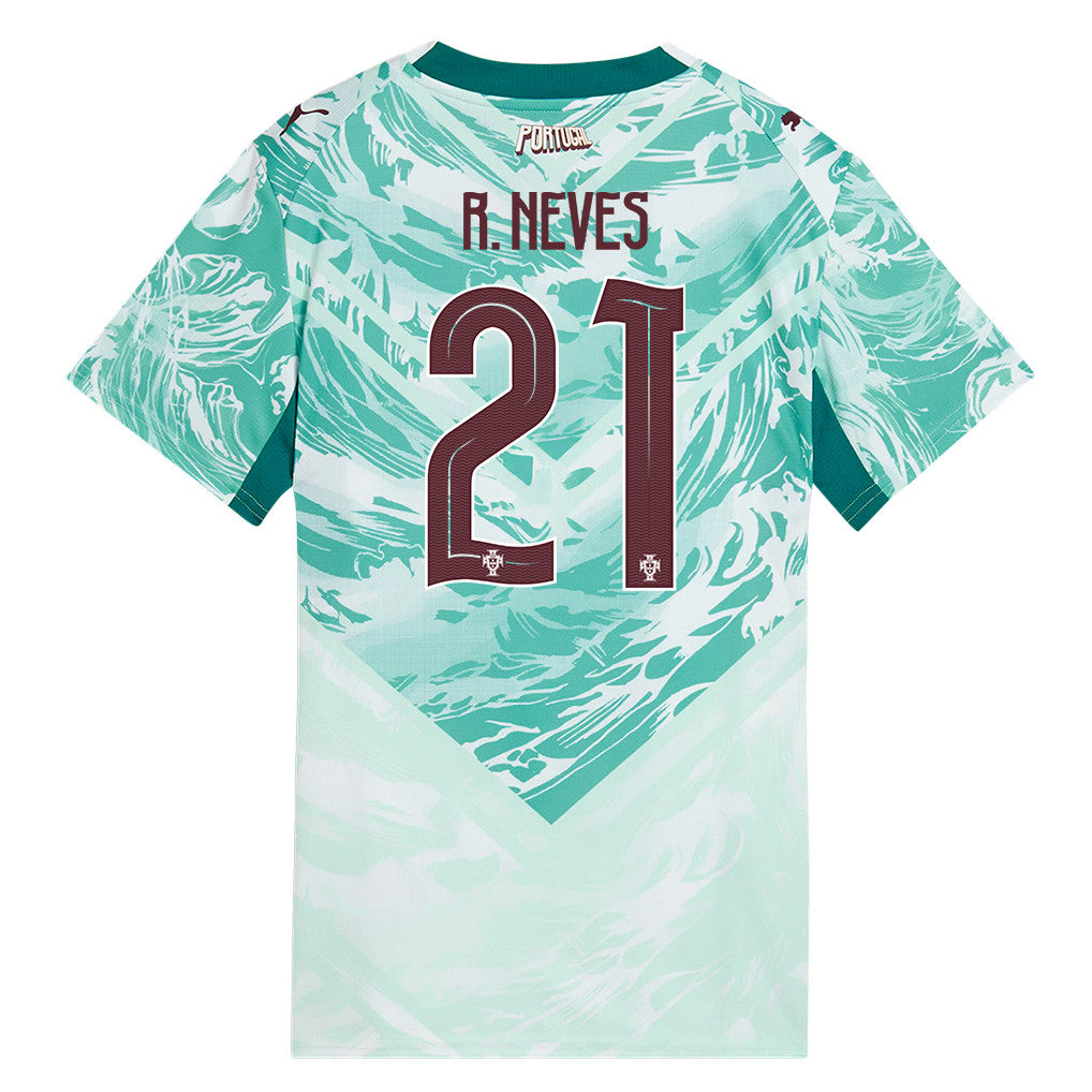 Rúben Neves 21 Portugal National Team 2026 Women's Away Jersey - White