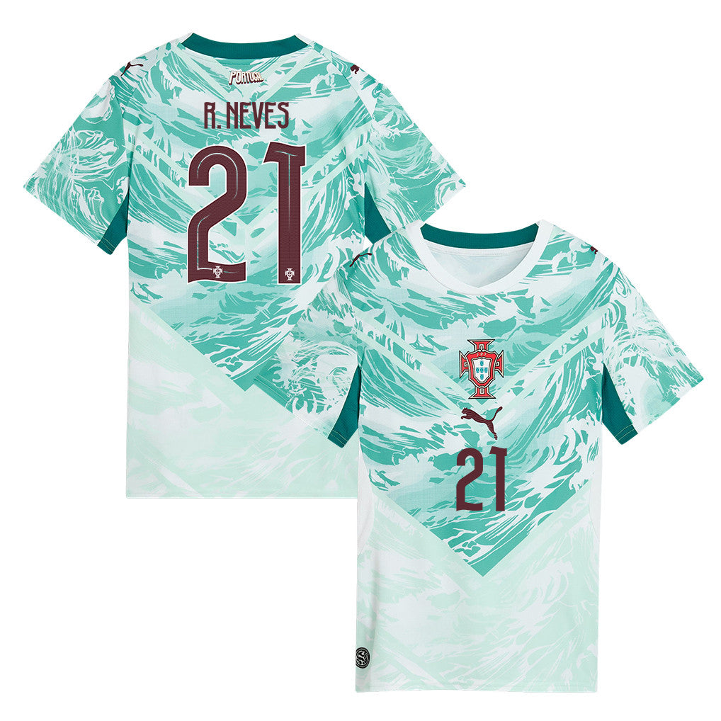 Rúben Neves 21 Portugal National Team 2026 Women's Away Jersey - White