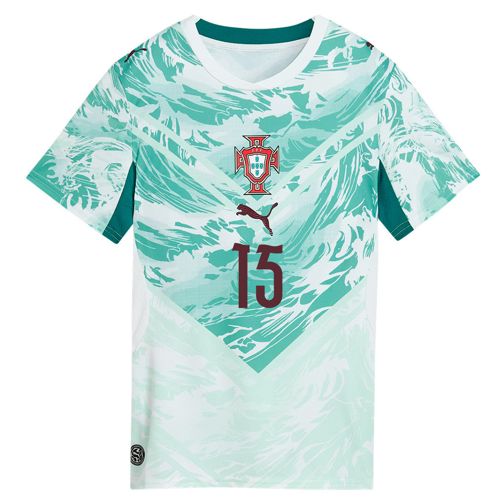 Matheus Nunes 15 Portugal National Team 2026 Women's Away Jersey - White