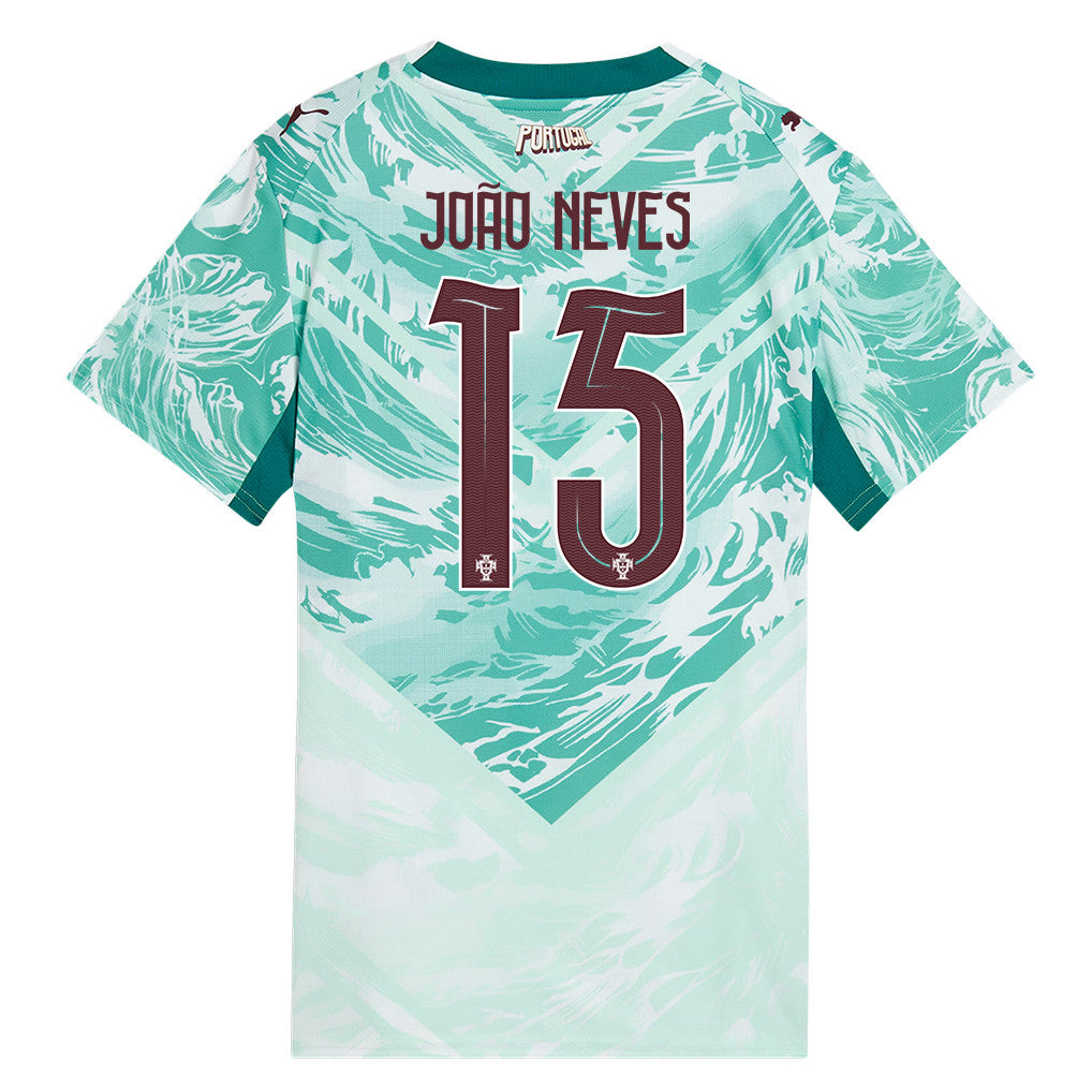 João Neves 15 Portugal National Team 2026 Women's Away Jersey - White