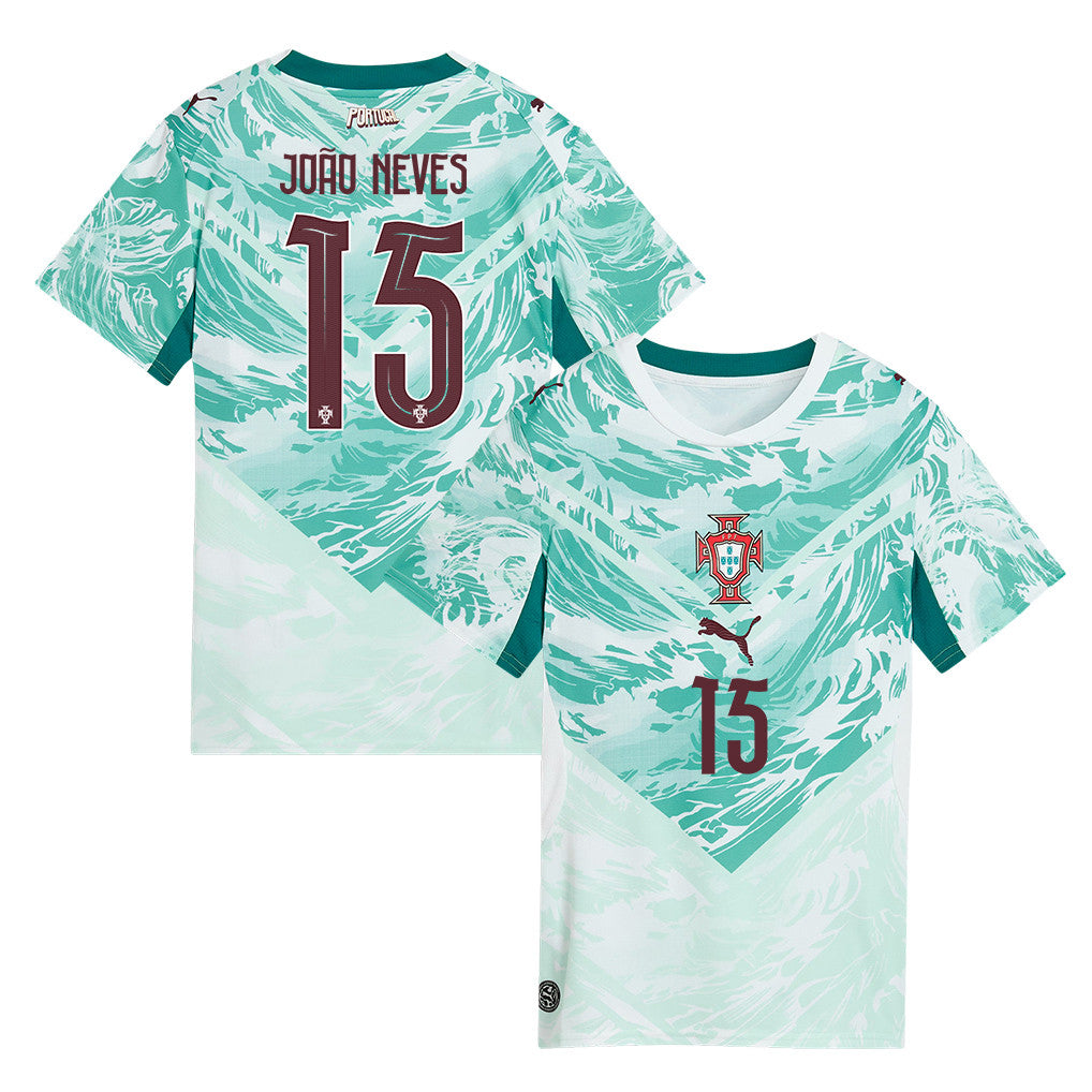 João Neves 15 Portugal National Team 2026 Women's Away Jersey - White