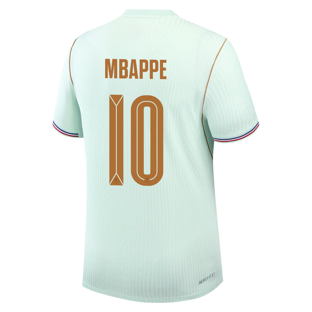Kylian Mbappé 10 France National Team 2026 Away Jersey - Green, Men
