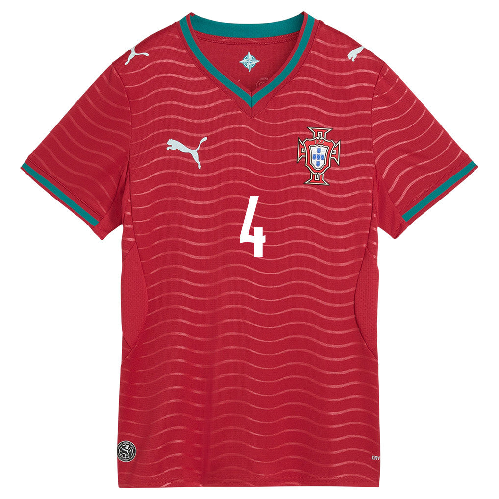 Rúben Dias 4 Women's Portugal National Team 2026 Home Jersey - Red