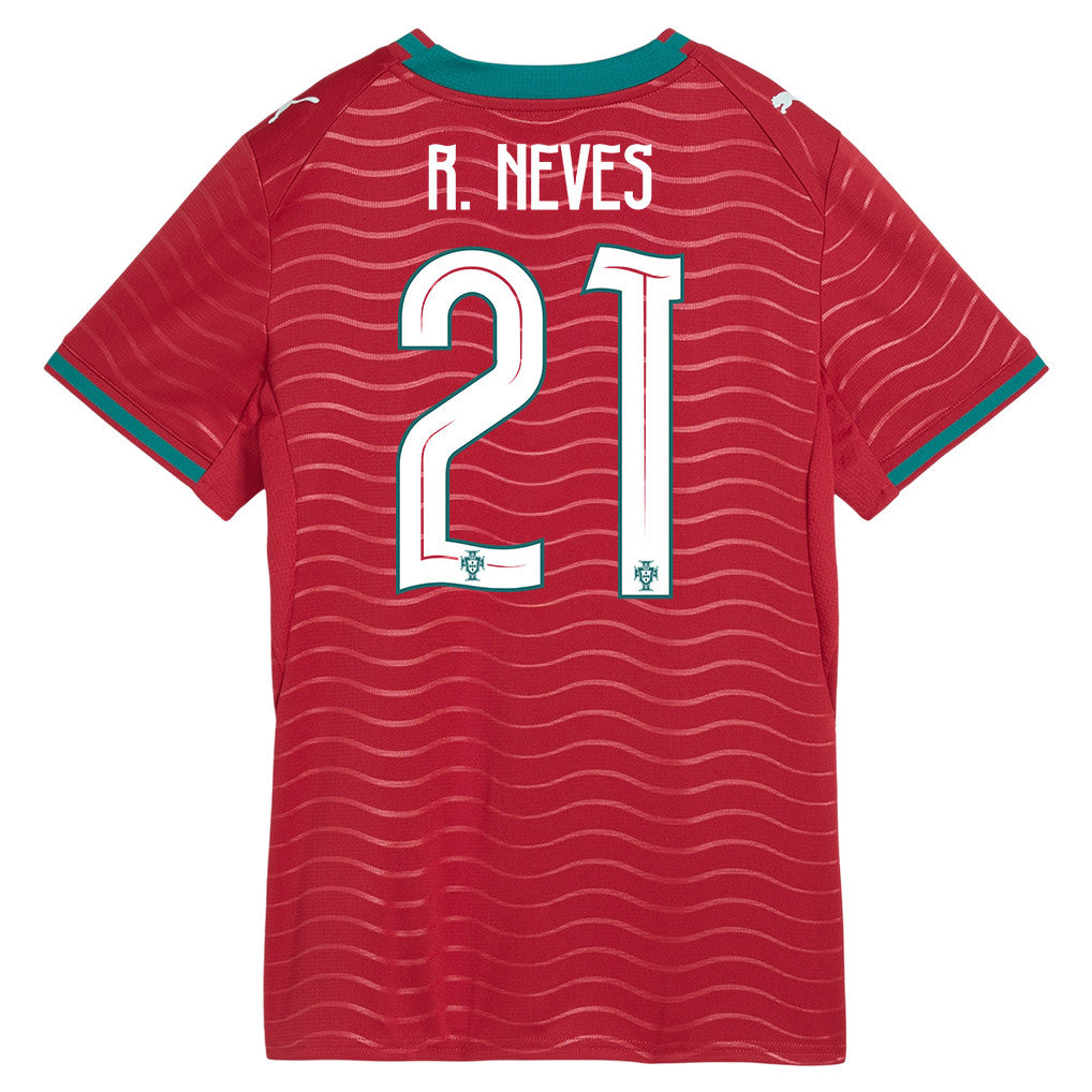 Rúben Neves 21 Women's Portugal National Team 2026 Home Jersey - Red