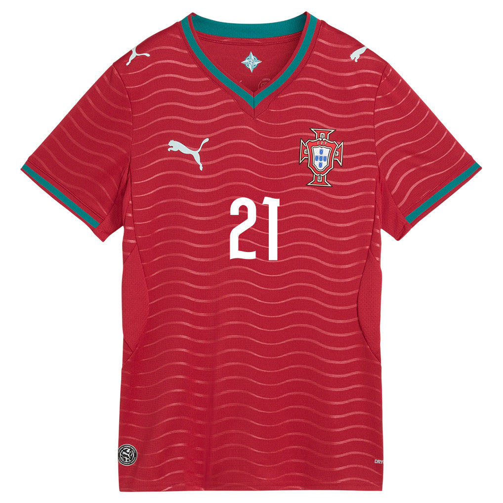 Rúben Neves 21 Women's Portugal National Team 2026 Home Jersey - Red