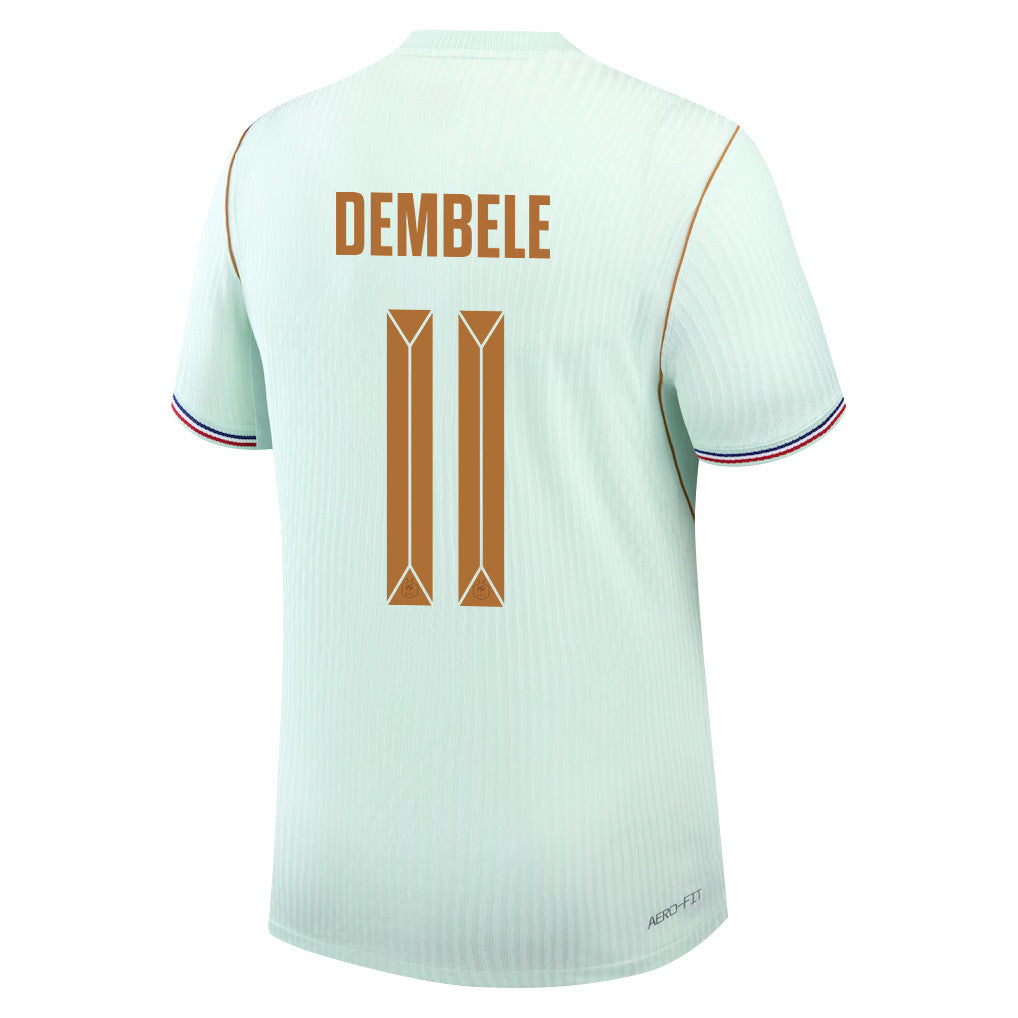 Ousmane Dembélé 11 France National Team 2026 Away Jersey - Green, Men