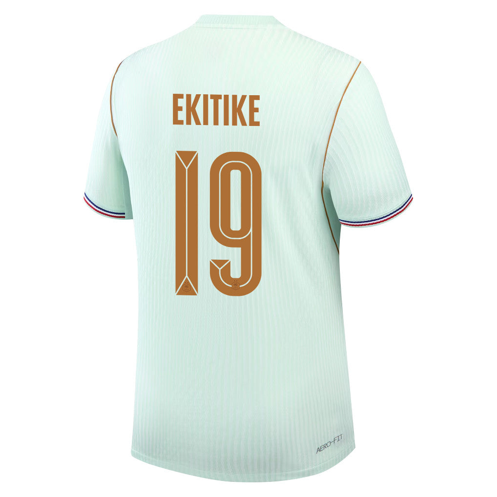 Hugo Ekitike 19 France National Team 2026 Away Jersey - Green, Men