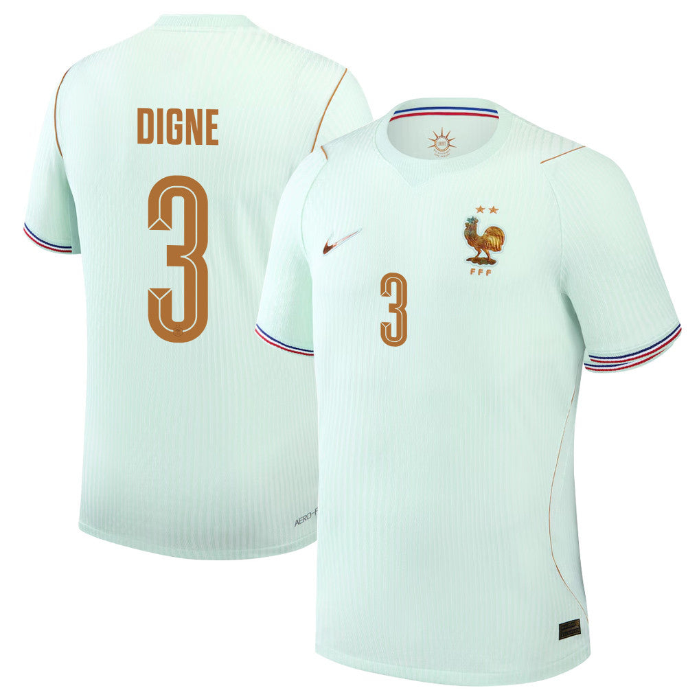 Lucas Digne 3 France National Team 2026 Away Jersey - Green, Men