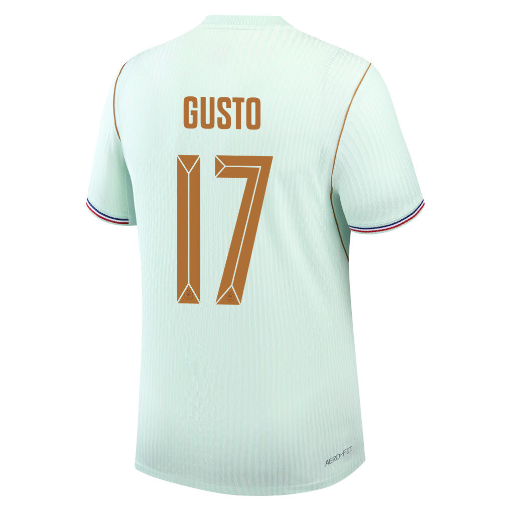 Malo Gusto 17 France National Team 2026 Away Jersey - Green, Men