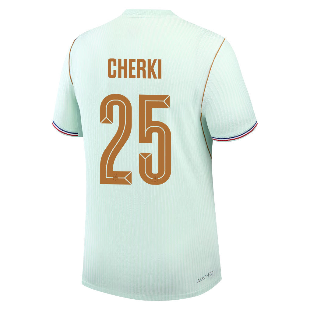 Rayan Cherki 25 France National Team 2026 Away Jersey - Green, Men